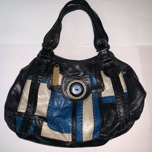 Lockheart Patchwork Hobo Purse 👜 Navy